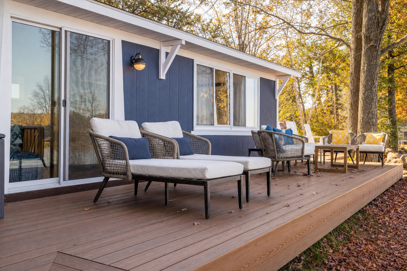 Composite deck installation