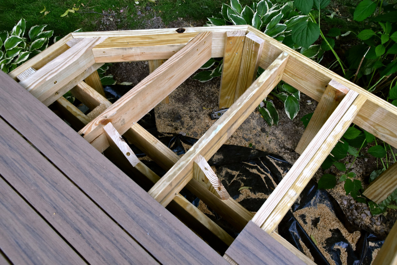 Trex deck installation